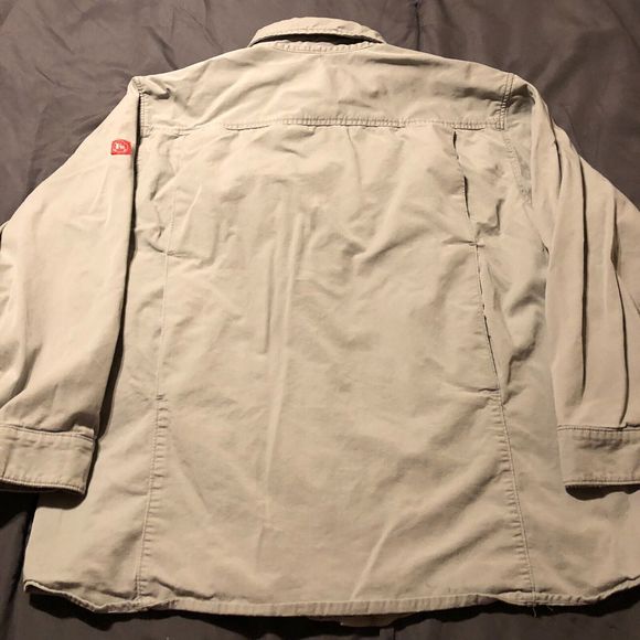 Benchmark FR HRC1 Vented Gray Button Down Pearl Snap Long Sleeve Men's Size 2X - Picture 5 of 12